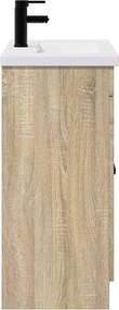 vidaXL Σετ Επίπλων Μπάνιου Sonoma Δρυς 56 x 37,5 x 81 εκ