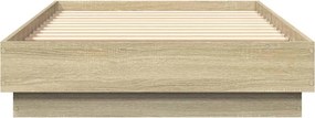 vidaXL Πλαίσιο Κρεβ. Χωρ. Στρώμα Sonoma Δρυς 90 x 190 εκ. Επεξ. Ξύλο