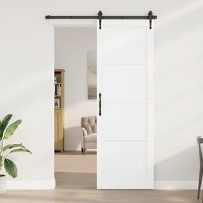 vidaXL Εσωτερική Πόρτα 'ORKDAL' Λευκή 78x232x4 εκ. Στερεού Ξύλου Πεύκου