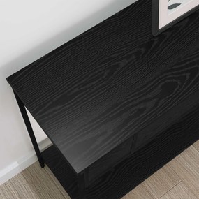 vidaXL Τραπέζι κονσόλας Άλλο Μαύρη δρυς 100 x 34.5 x 75 εκ.