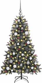 vidaXL Τεχνητό Χριστουγεννιάτικο Δέντρο με 150 LED Πράσινο 150 cm