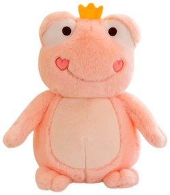 Λούτρινο Κουκλάκι Βάτραχος 45εκ. Ροζ