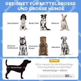 PawHut Κρεβάτι Σκύλου με Στέγαστρο, Διαπνέον, Αδιάβροχο, έως 30 kg, 91 x 76 x 89 cm, Σκούρο Μπλε