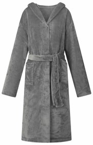 vidaXL Φόρμα Μπάνιου Με Κουκούλα Σκούρο Γκρι l Φανέλα