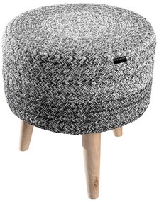 Σκαμπό Βαμβακερό Stool Shades Grey 40x40x40εκ. Guy Laroche