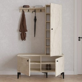 Hall Stand Lex - Travertine Travertine