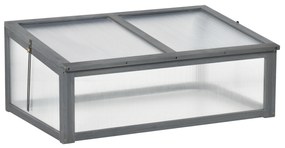 Μίνι θερμοκήπιο, Μικρό θερμοκήπιο για τον κήπο, με πλάκες PC, Καλή διαπερατότητα φωτός, 100L x 65W x 40H cm