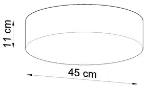 Sollux Φωτιστικό οροφής Arena 3,PVC, 3xE27/60w