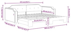 ΚΑΝΑΠΕΣ ΚΡΕΒΑΤΙ ΣΥΡΟΜΕΝΟΣ ΜΑΥΡΟΣ 80 X 200 ΕΚ. ΥΦΑΣΜΑΤΙΝΟΣ 3197631