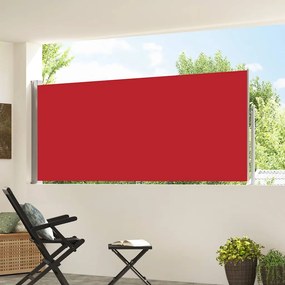 vidaXL Σκίαστρο Πλαϊνό Συρόμενο Κόκκινο 117x300 εκ.