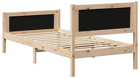 vidaXL Σκελετός Κρεβατιού με κεφαλάρι Μαύρο 90 x 200 cm ύφασμα