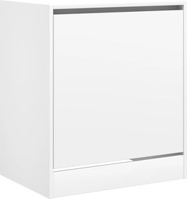 vidaXL Παπουτσοθήκη Λευκή 60x42x69 εκ. από Επεξεργασμένο Ξύλο