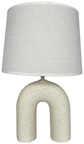 Επιτραπέζιο φωτιστικό Archo Inart Ε27 κεραμικό σε μπεζ απόχρωση Φ30x45εκ