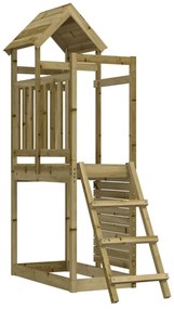 vidaXL Πύργος με Σκάλα & Τοίχο Αναρρίχ. 52,5x110,5x214 εκ. Ξύλο Πεύκου