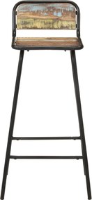 vidaXL Καρέκλες Μπαρ 2 τεμ. από Μασίφ Ανακυκλωμένο Ξύλο
