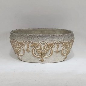 Κασπώ Τσιμεντένιο 752-18055 26x16x12cm Beige Estheti Home Τσιμέντο