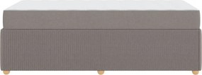 vidaXL Σκελετός Κρεβατιού Taupe 90 x 200 cm ύφασμα