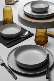 Σερβίτσιο Πιάτων Πορσελάνης Moderna Ματ Γκρι – 42τμχ - Kutahya Porselen