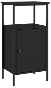 vidaXL Κομοδίνο Μαύρο 41 x 31 x 80 εκ. από Επεξεργασμένο Ξύλο