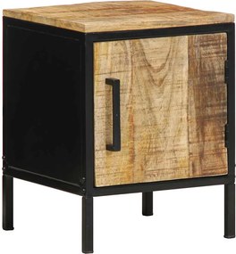 vidaXL Κομοδίνο 2 pcs Καφέ και Μαύρο 30 x 30 x 40 cm