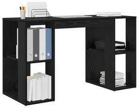 VidaXL Γραφείο Μαύρη Οξυά 130 x 50,5 x 75 cm Επεξεργασμένο Ξύλο