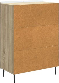 vidaXL Πλαϊνό γραφείο Sonoma Δρυς 66 x 34,5 x 92 εκ.