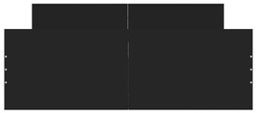 vidaXL Πλαίσιο Κρεβατιού με Κεφαλάρι & Ποδαρικό Μαύρο 120 x 190 εκ.