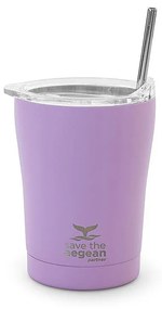 Θερμός COFFEE MUG SAVE THE AEGEAN Lavender Purple 350ml Estia 01-12090