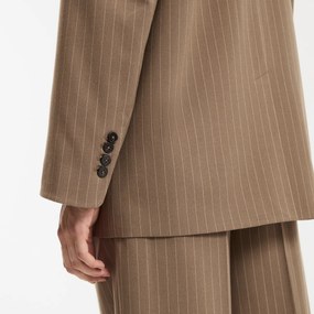 Μακρύ blazer oversized, ρίγες, Signature CLEANDRE