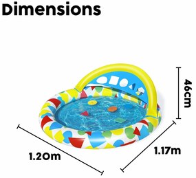 Παιδική πισίνα Bestway 120 x 117 x 46 cm 45 L