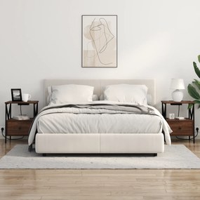 vidaXL Κομοδίνο Καφέ δρυς 41.5 x 40.5 x 55 εκ. Επεξεργασμένο ξύλο