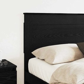 vidaXL Κεφαλάρι με κεφαλάρι Μαύρη Οξυά 120 cm Επεξεργασμένο ξύλο