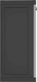 vidaXL Ντουλάπι Αποθ. Εξ. Χώρου Γκρι/Μαύρο 65x37x85 εκ. Πολυπροπυλένιο