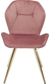 Καρέκλα Viva Ροζ-Χρυσή 44686x45.5x82εκ - Χρυσό