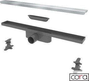 Cora Kira - Γραμμικό Σιφώνι Δαπέδου Inox - 40 εκ.