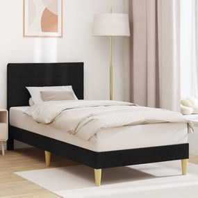 vidaXL Σκελετός Κρεβατιού Μαύρο 80 x 200 cm Ύφασμα