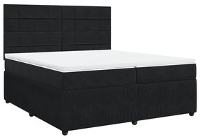 ΚΡΕΒΑΤΙ BOXSPRING ΜΕ ΣΤΡΩΜΑ ΜΑΥΡΟ 200X200 ΕΚ. ΒΕΛΟΥΔΙΝΟ 3292432