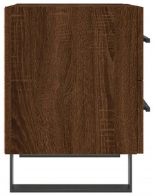 vidaXL Κομοδίνα 2 τεμ. Καφέ Δρυς 40 x 35 x 47,5 εκ. από Επεξεργ. Ξύλο