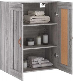 vidaXL Ντουλάπι Επιτοίχιο Γκρι Sonoma 69,5 x 34 x 90 εκ. Επεξεργ. Ξύλο