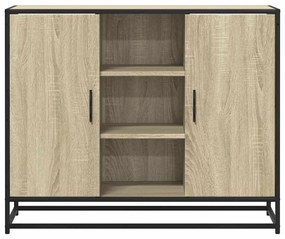 vidaXL Sideboard Sonoma Oak 92x35x76 cm Κατασκευασμένο ξύλο