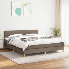 ΚΡΕΒΑΤΙ BOXSPRING ΜΕ ΣΤΡΩΜΑ TAUPE 180X200 ΕΚ. ΥΦΑΣΜΑΤΙΝΟ 3140717