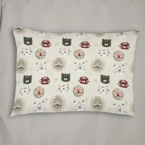 Μαξιλαροθήκη Παιδική Big Cats 27 Light Olive DimCol 35X45 100% Cotton Flannel