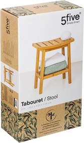 Σκαμπό για το μπάνιο 5five bamboo - 39.5x25x46cm