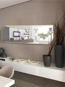 Stewehome Ασύμμετρος καθρέφτης κονσόλας με διαστάσεις 120x40 cm