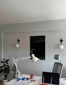 Stewehome Μοντέρνα Μαύρη Μεταλλική Απλίκα Τοίχου E27