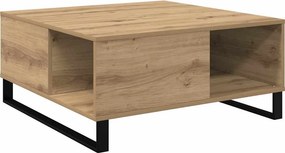 vidaXL Τραπεζάκι σαλονιού Artisan Oak 80 x 80 x 36,5 εκ