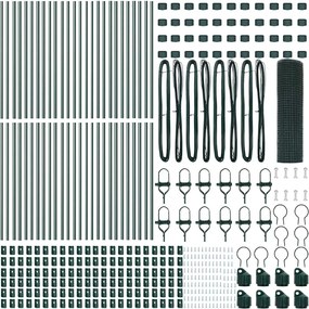 vidaXL Στύλος Περιφράξεων Πράσινο 100 x 0,6 μ (16 x 16 mm πλέγμα)
