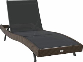 vidaXL Ξαπλώστρα 197 x 70 x 82 εκ. συνθετικό ρατάν