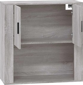 vidaXL Ντουλάπι Τοίχου Γκρι Sonoma 80x33x80 εκ. Επεξεργασμένο Ξύλο