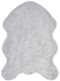 vidaXL Ψεύτικο Δέρμα Προβάτου Χαλί Tafalla Γκρι 60 x 90 cm Πολυεστέρας
